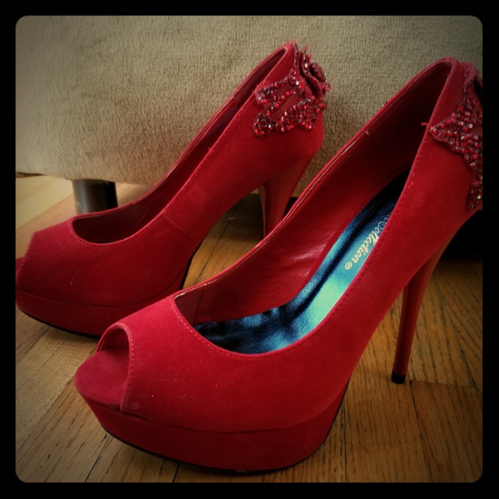 Red high heels